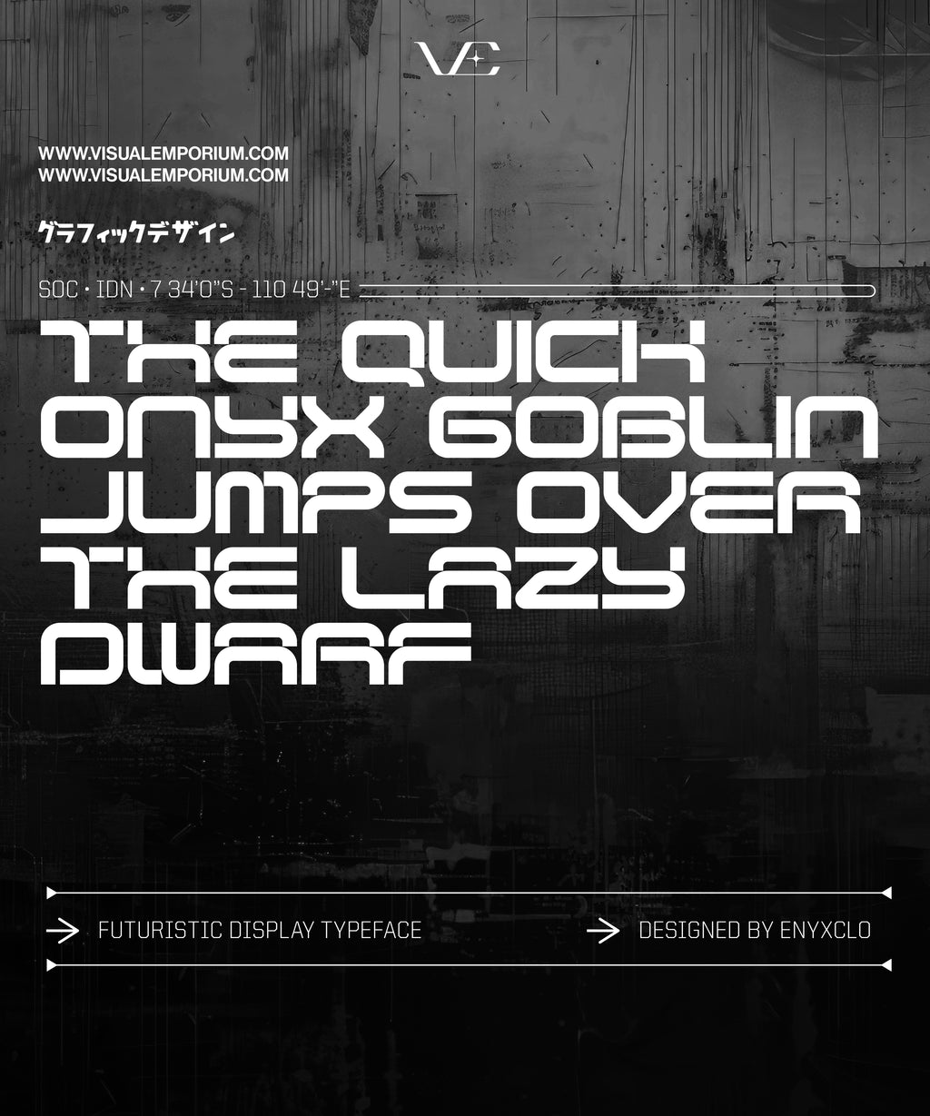 OSCURA • Techno Display Font