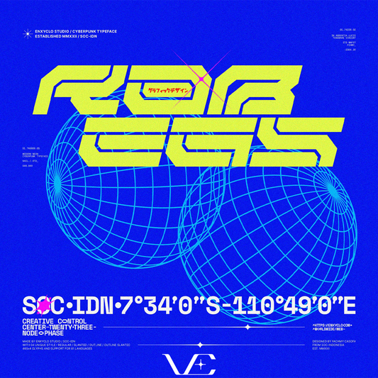 NCL RABEGS • Cyberpunk Typeface