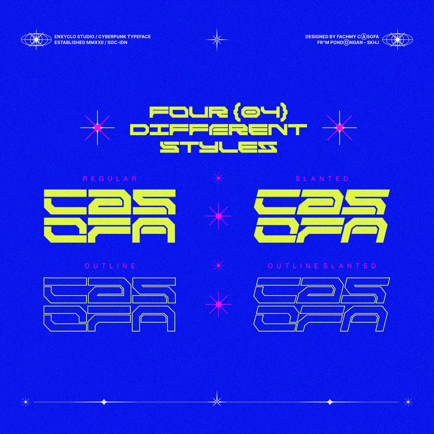 NCL RABEGS • Cyberpunk Typeface