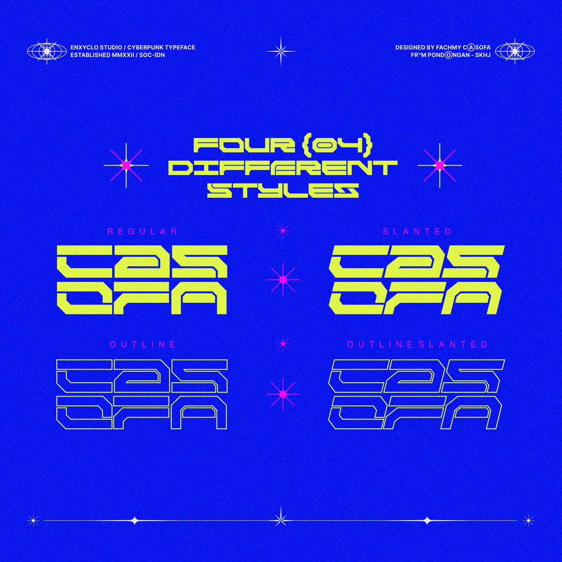 NCL RABEGS • Cyberpunk Typeface
