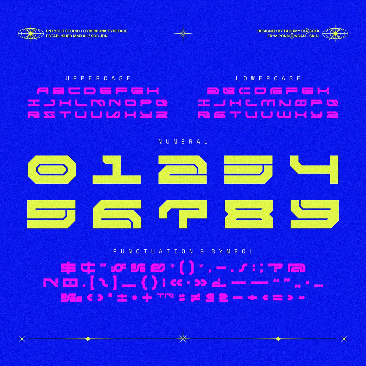 NCL RABEGS • Cyberpunk Typeface