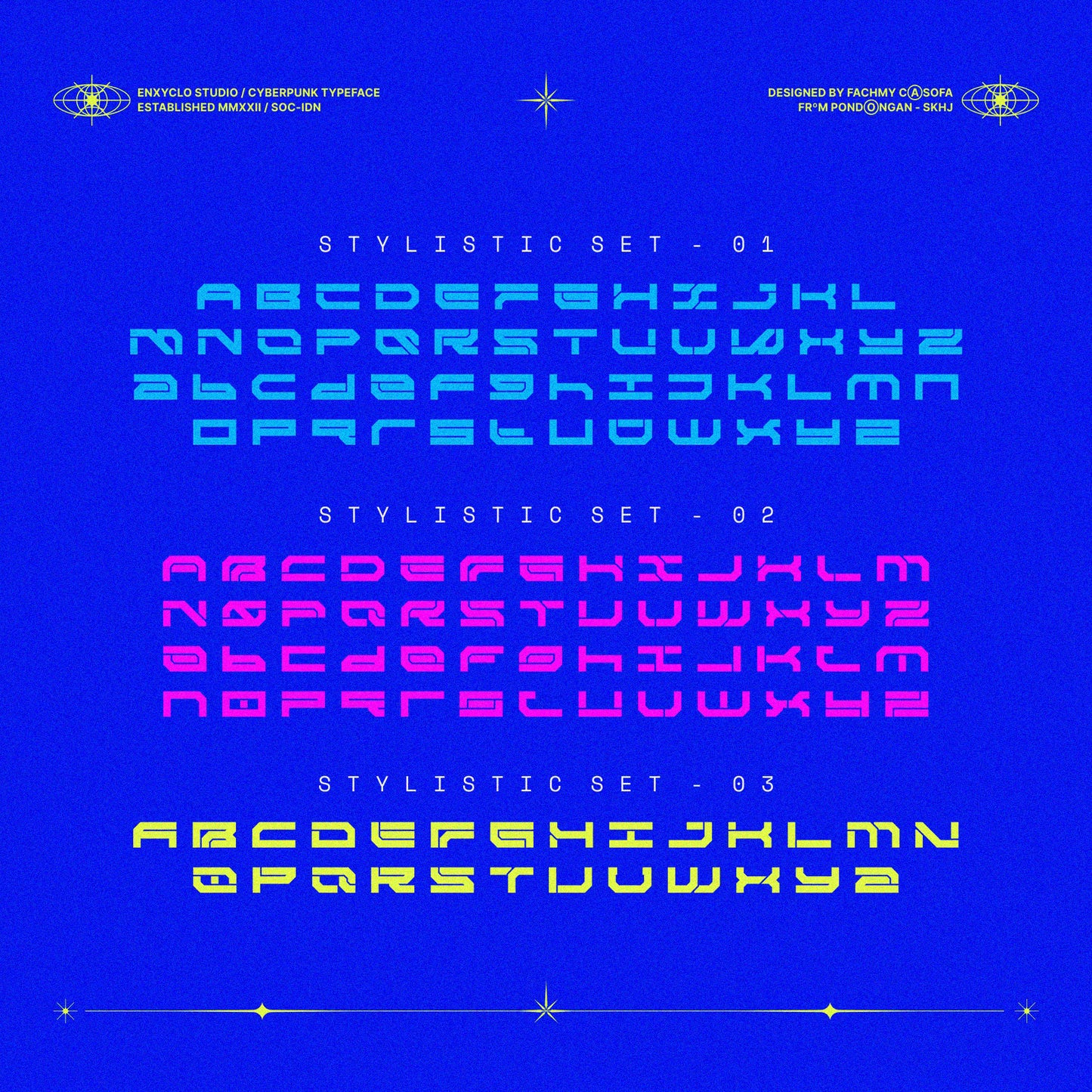 NCL RABEGS • Cyberpunk Typeface