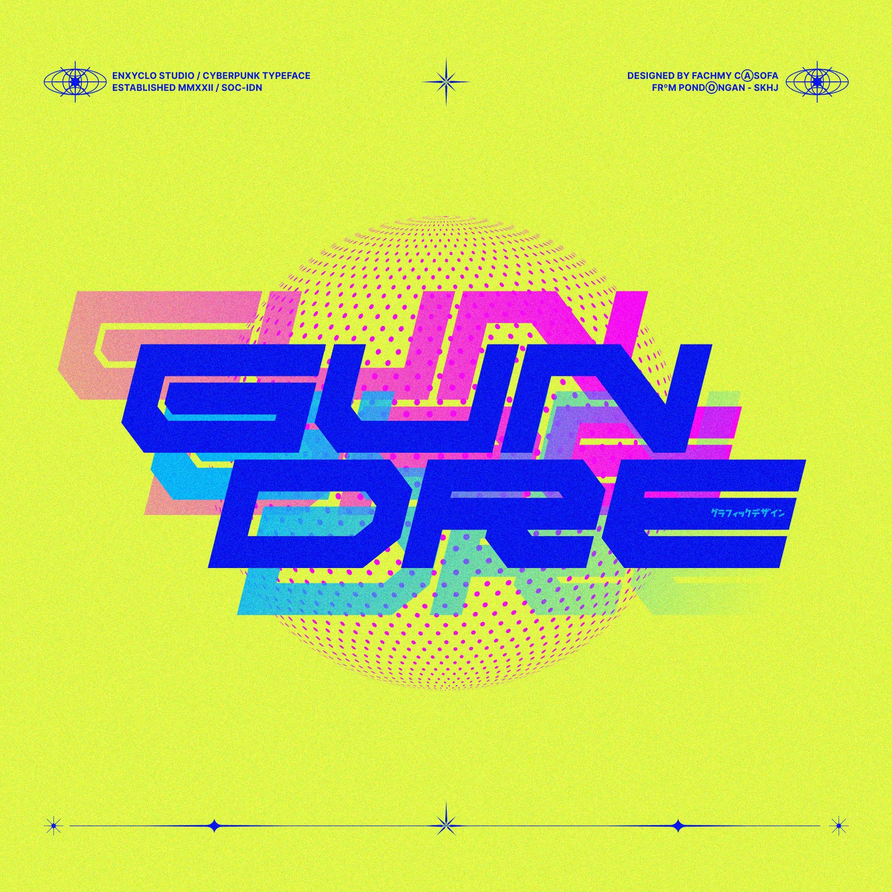 NCL RABEGS • Cyberpunk Typeface