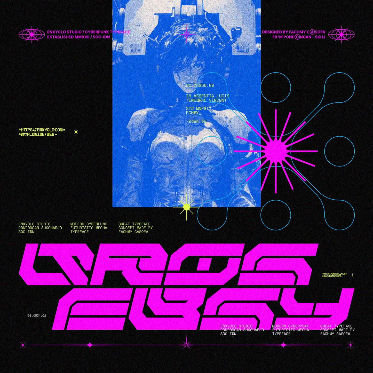 NCL RABEGS • Cyberpunk Typeface