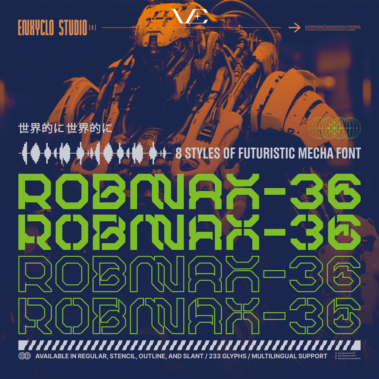 ROBMAX36 • Cyberpunk Typeface