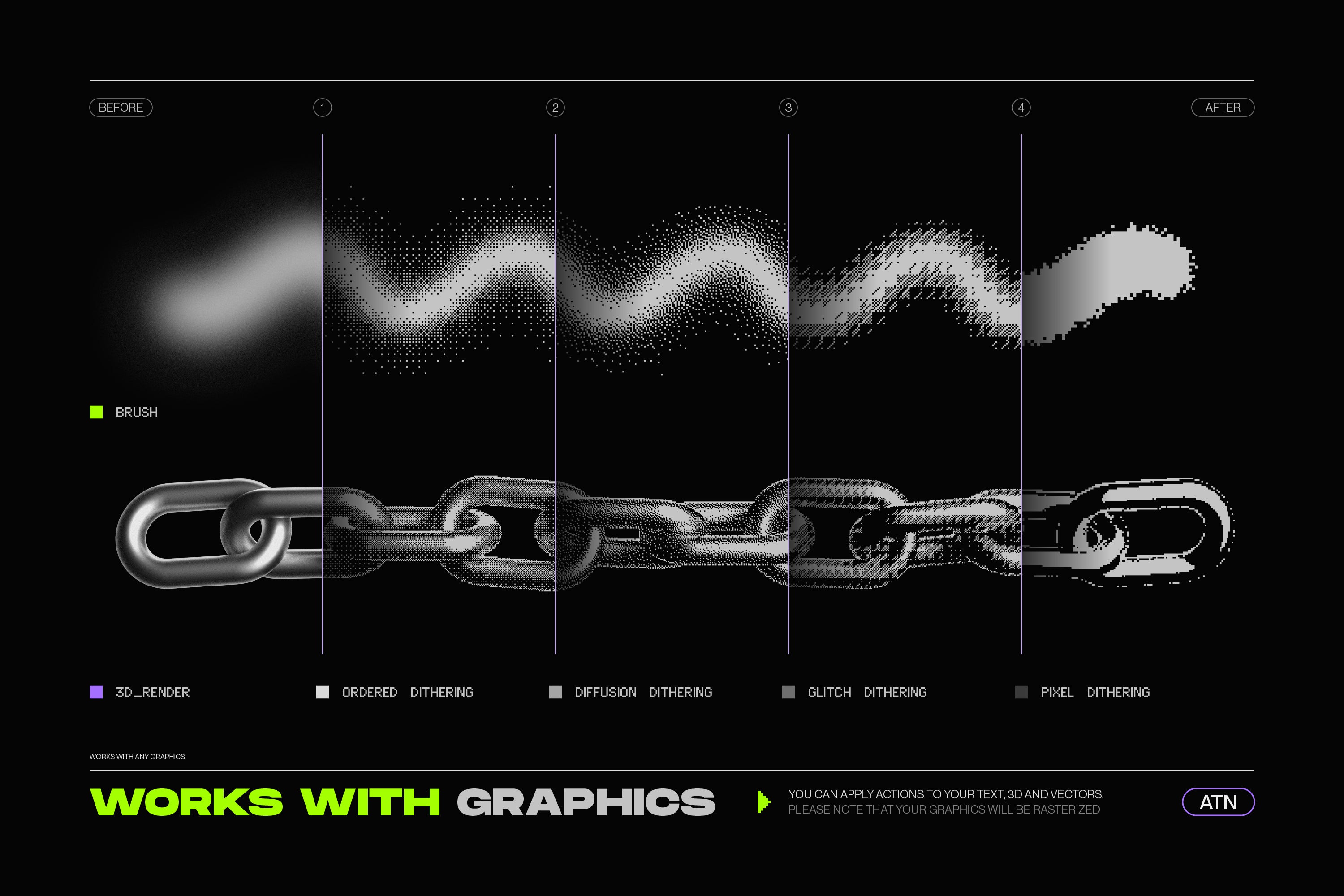 Bitmap Lab - One-Click Pixel Halftone Action - by Samolevsky