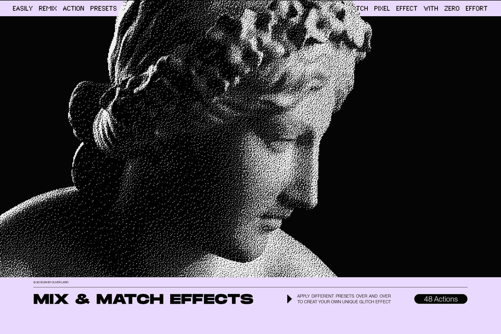 Bitmap Lab - One-Click Pixel Halftone Action - by Samolevsky