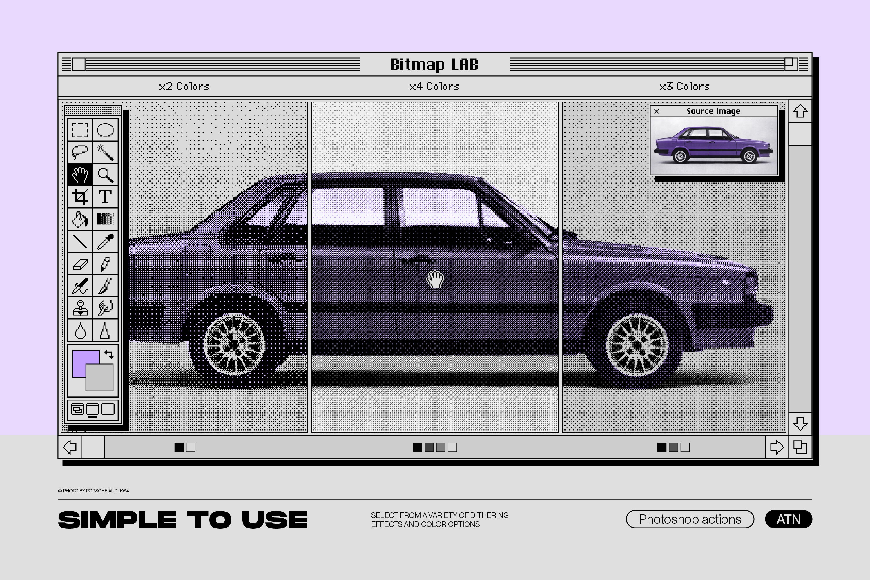 Bitmap Lab - One-Click Pixel Halftone Action - by Samolevsky