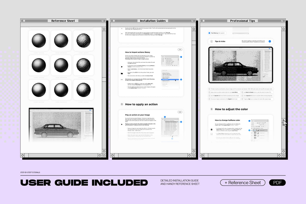 Bitmap Lab - One-Click Pixel Halftone Action - by Samolevsky