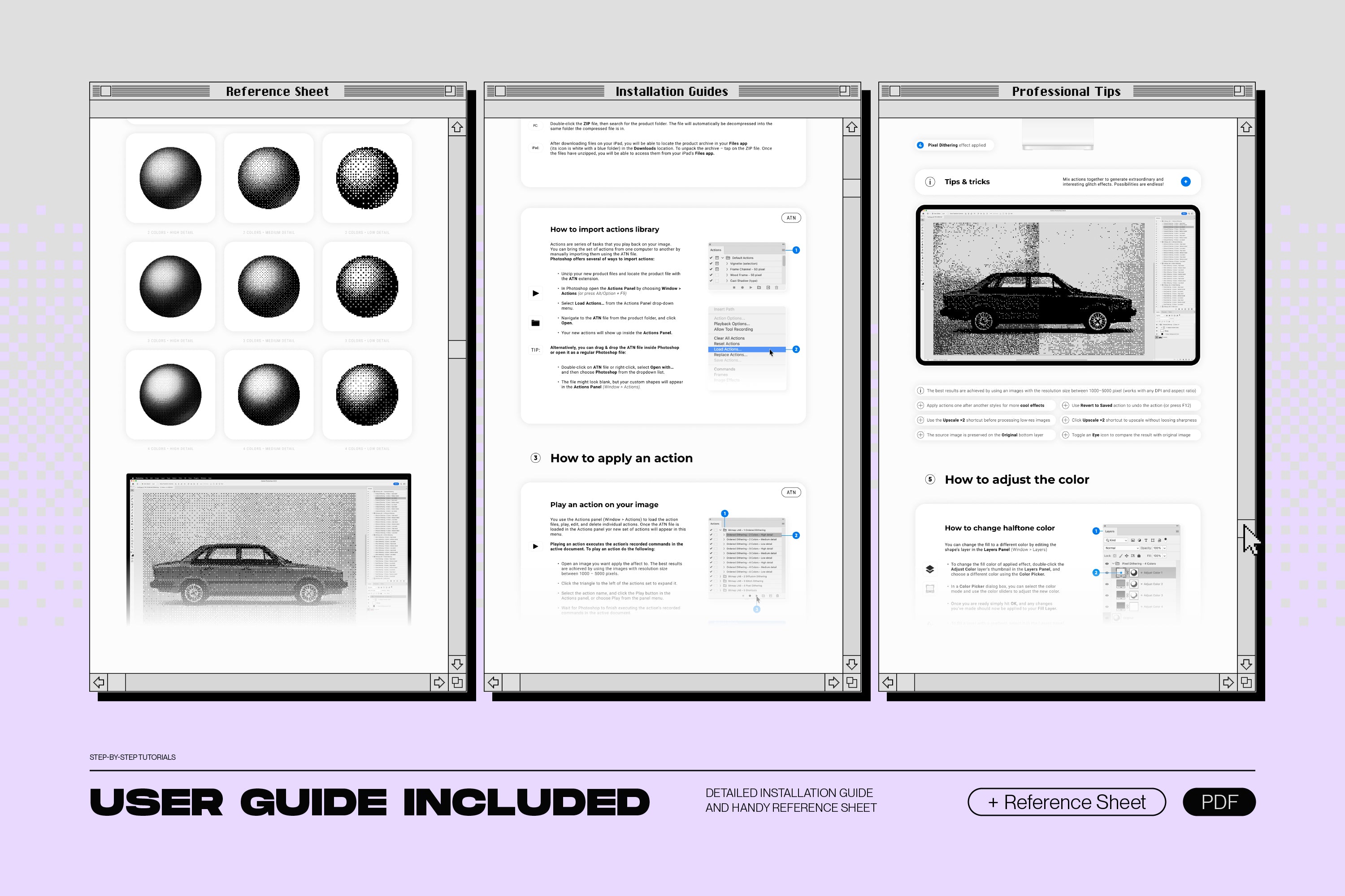 Bitmap Lab - One-Click Pixel Halftone Action - by Samolevsky