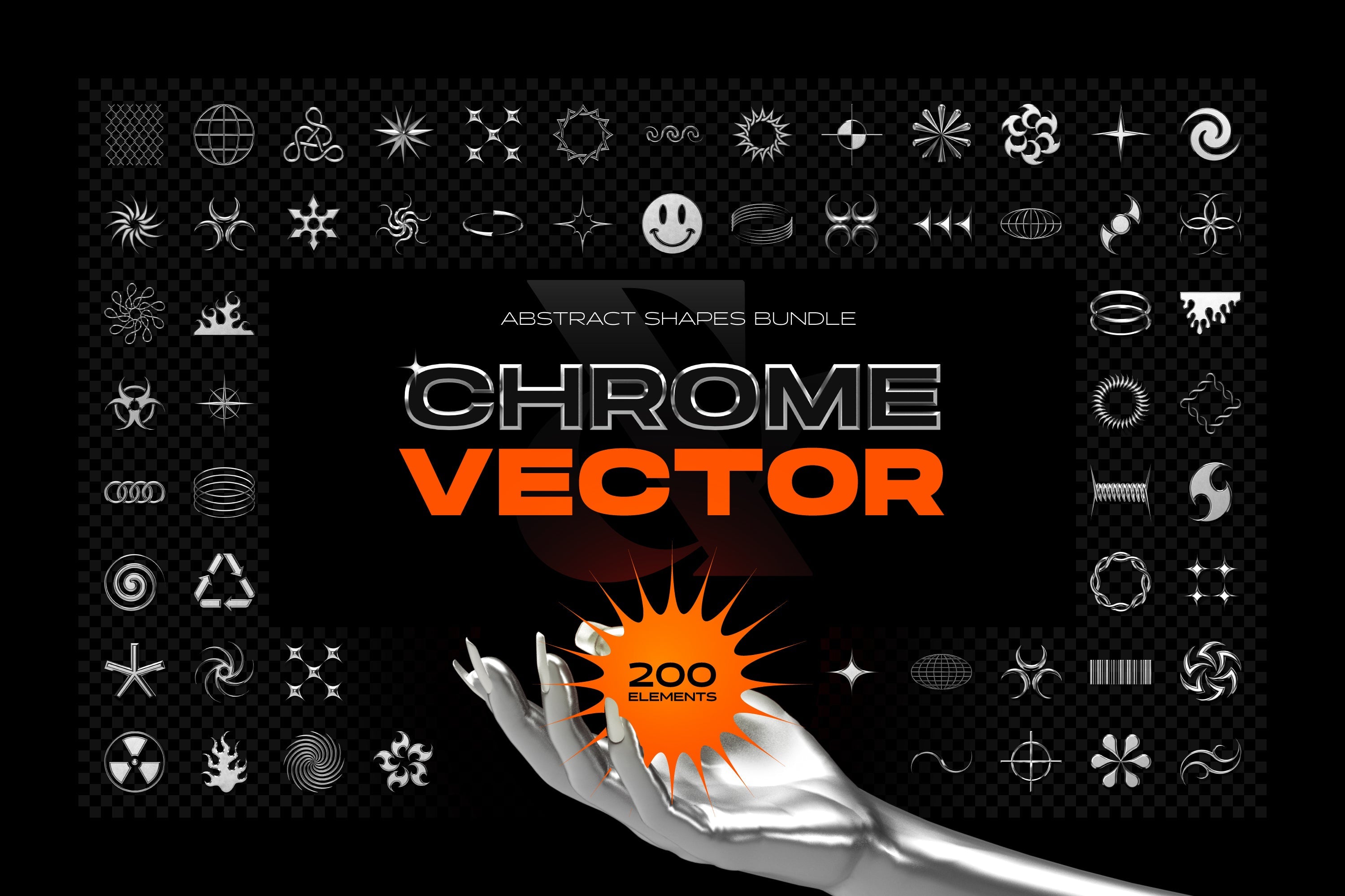 Chrome and Vector - Abstract Shapes Bundle - By Samolevsky