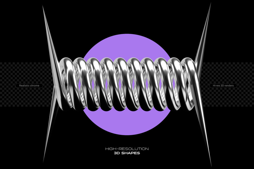 Chrome and Vector - Abstract Shapes Bundle - By Samolevsky