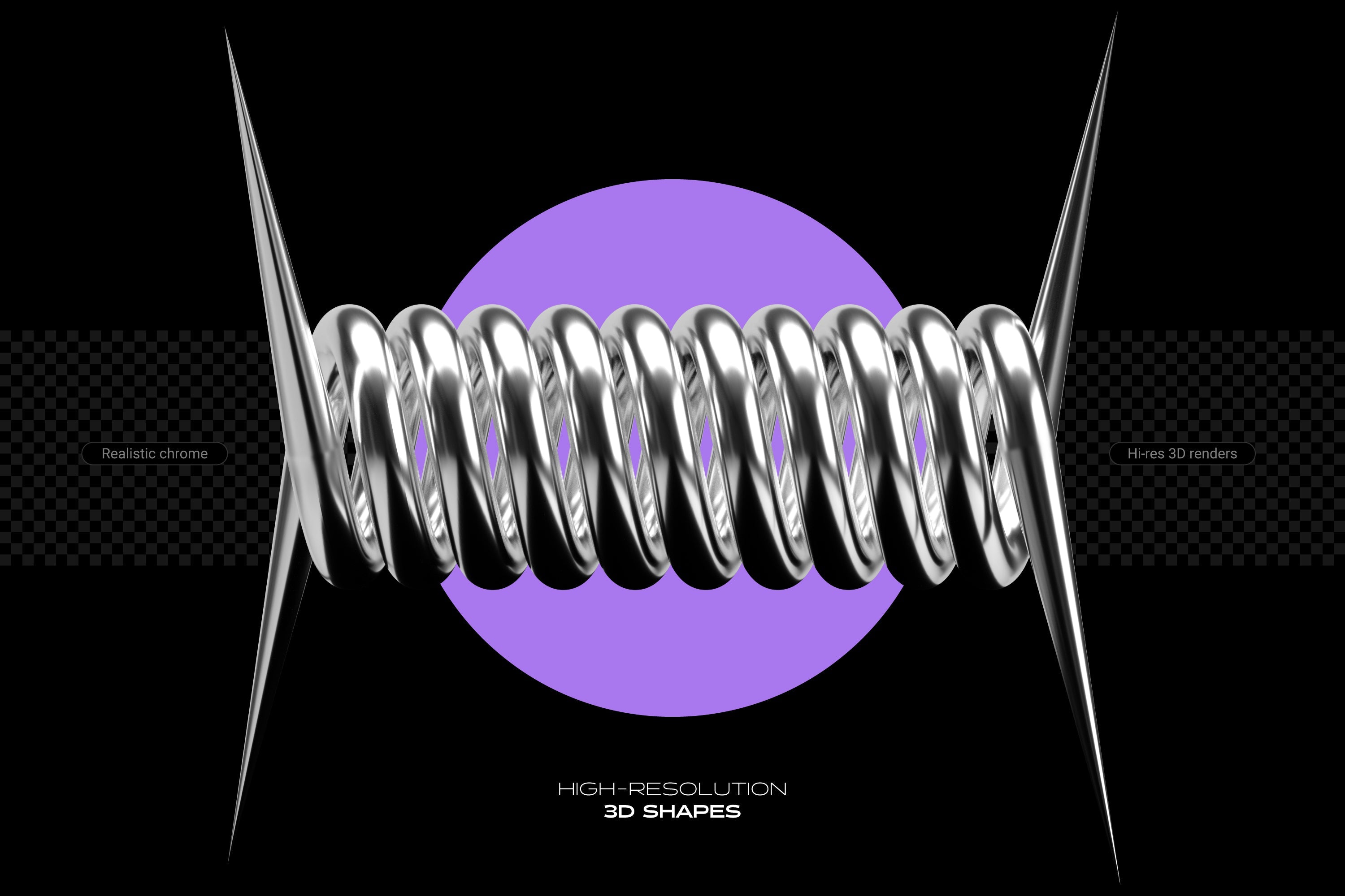 Chrome and Vector - Abstract Shapes Bundle - By Samolevsky