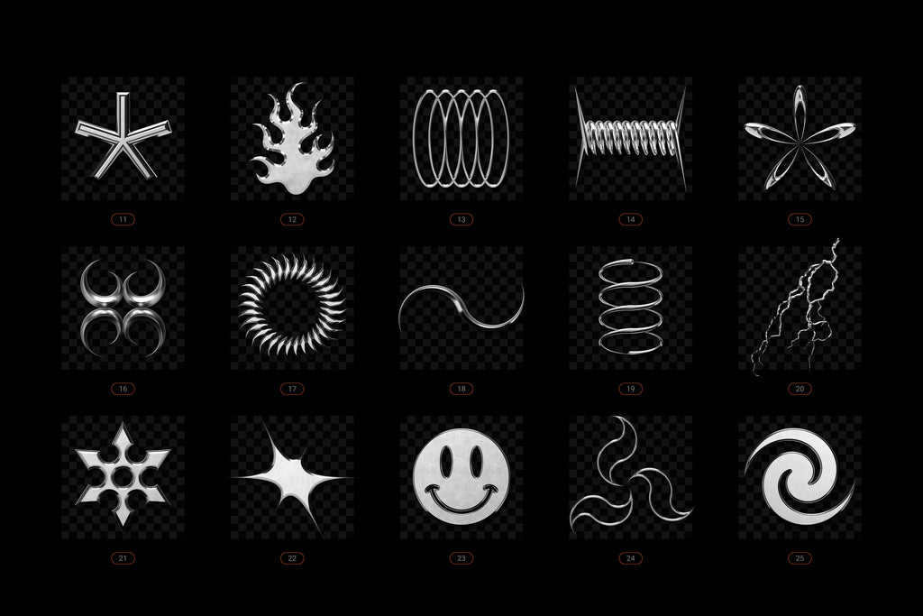 Chrome and Vector - Abstract Shapes Bundle - By Samolevsky