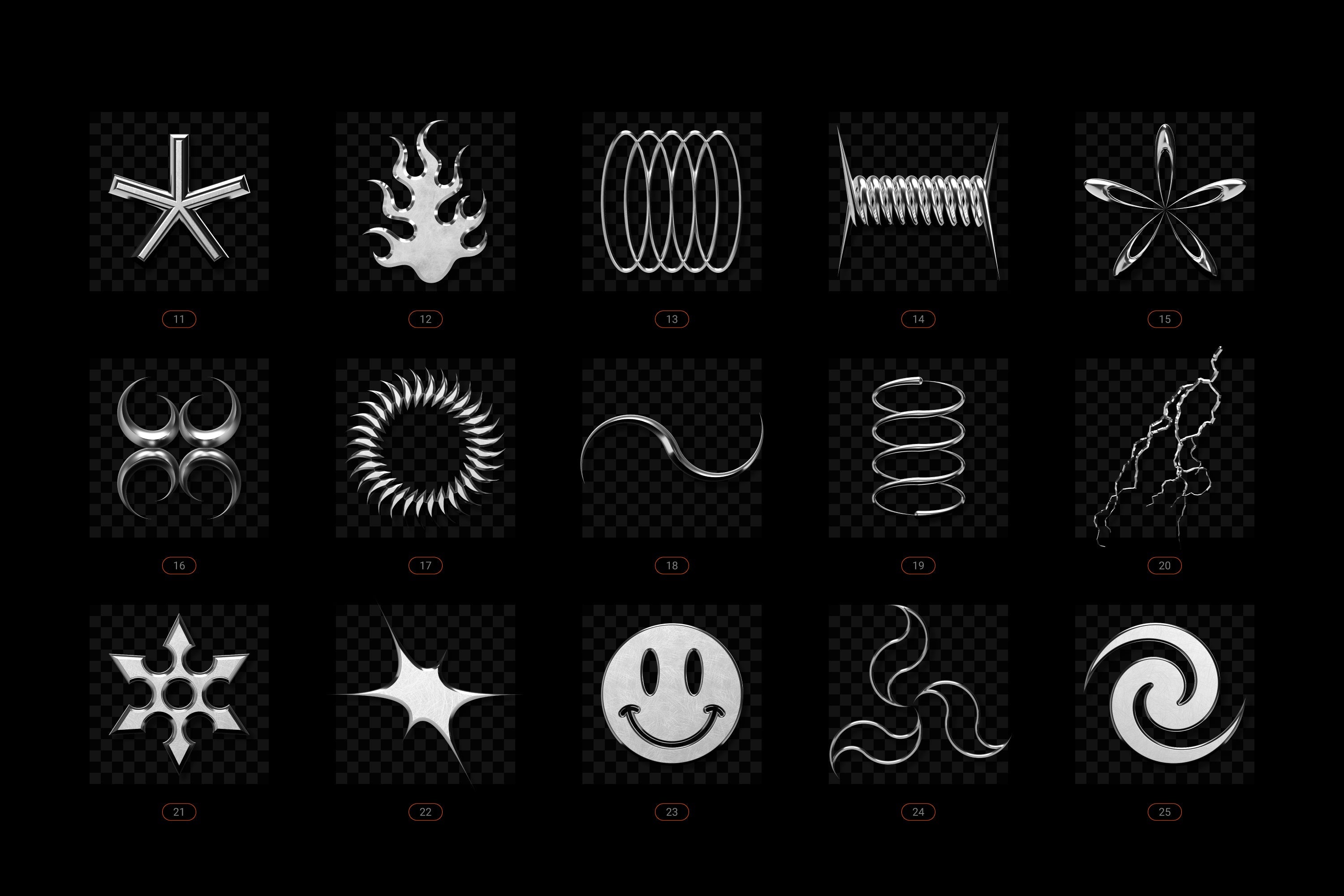 Chrome and Vector - Abstract Shapes Bundle - By Samolevsky