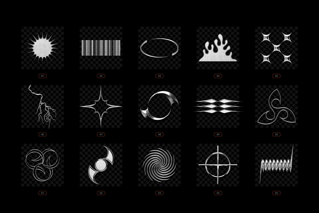 Chrome and Vector - Abstract Shapes Bundle - By Samolevsky