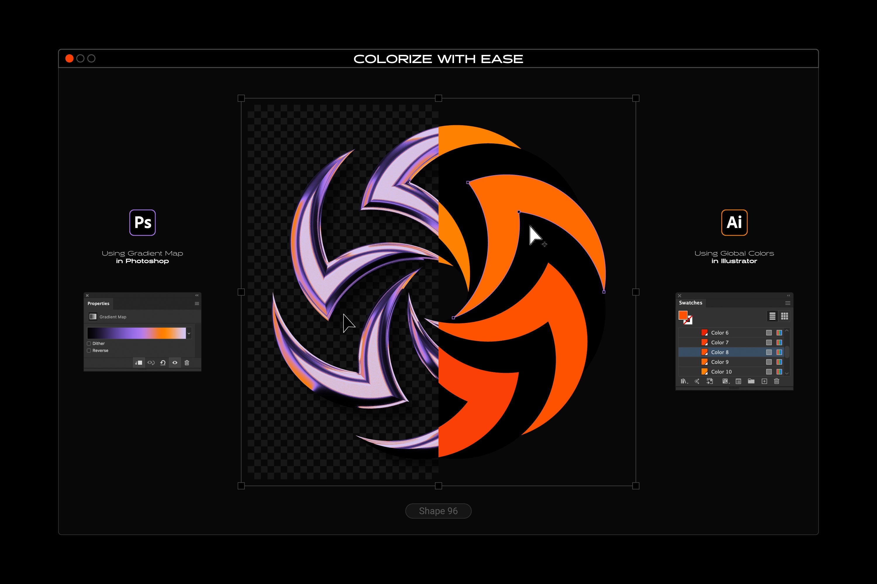 Chrome and Vector - Abstract Shapes Bundle - By Samolevsky