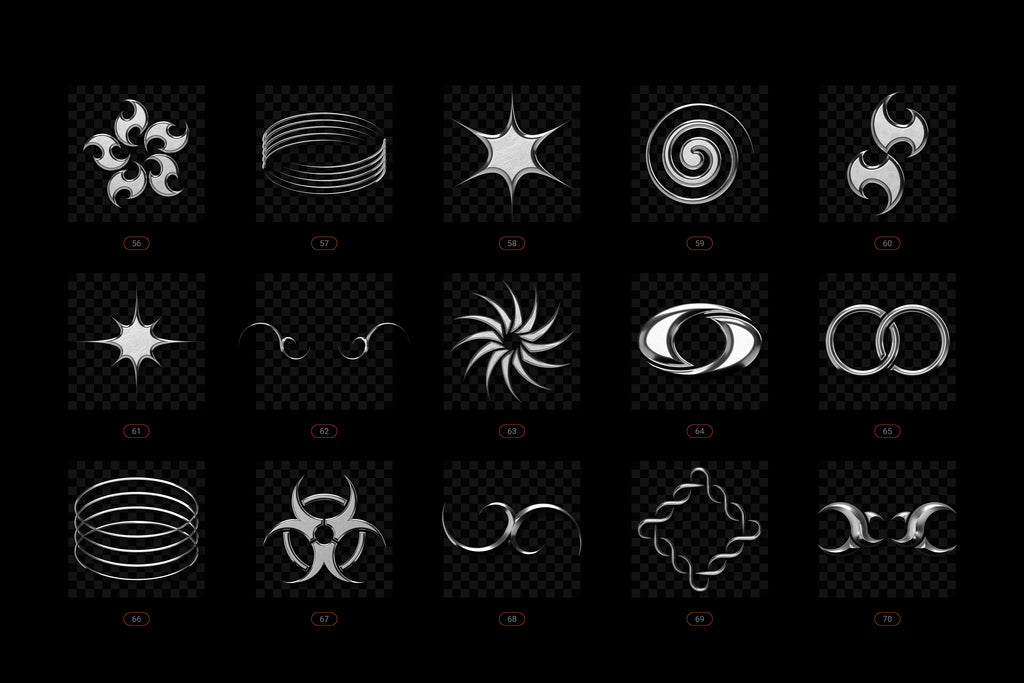 Chrome and Vector - Abstract Shapes Bundle - By Samolevsky