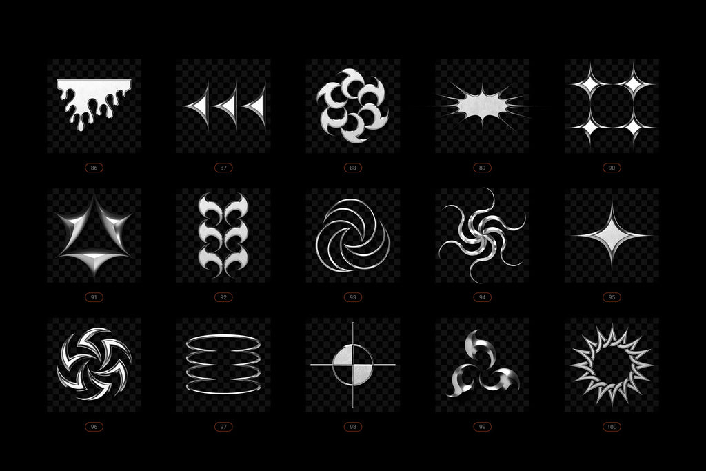 Chrome and Vector - Abstract Shapes Bundle - By Samolevsky