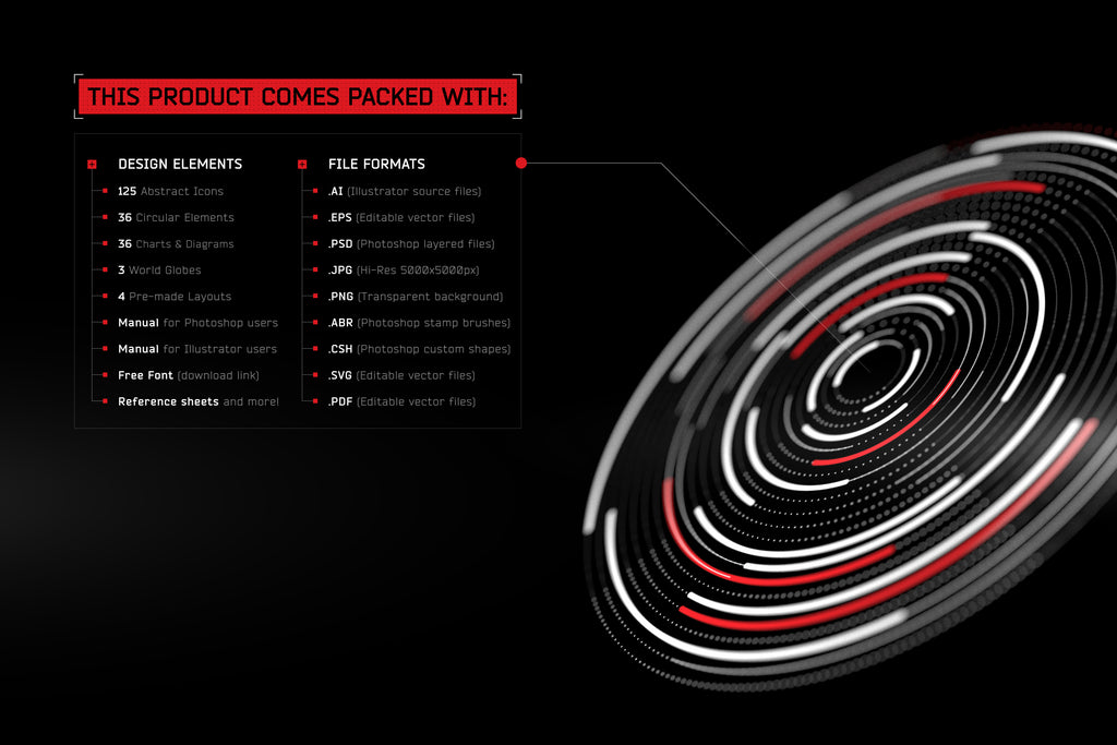 Futuristic UI Kit - 200 Design Elements