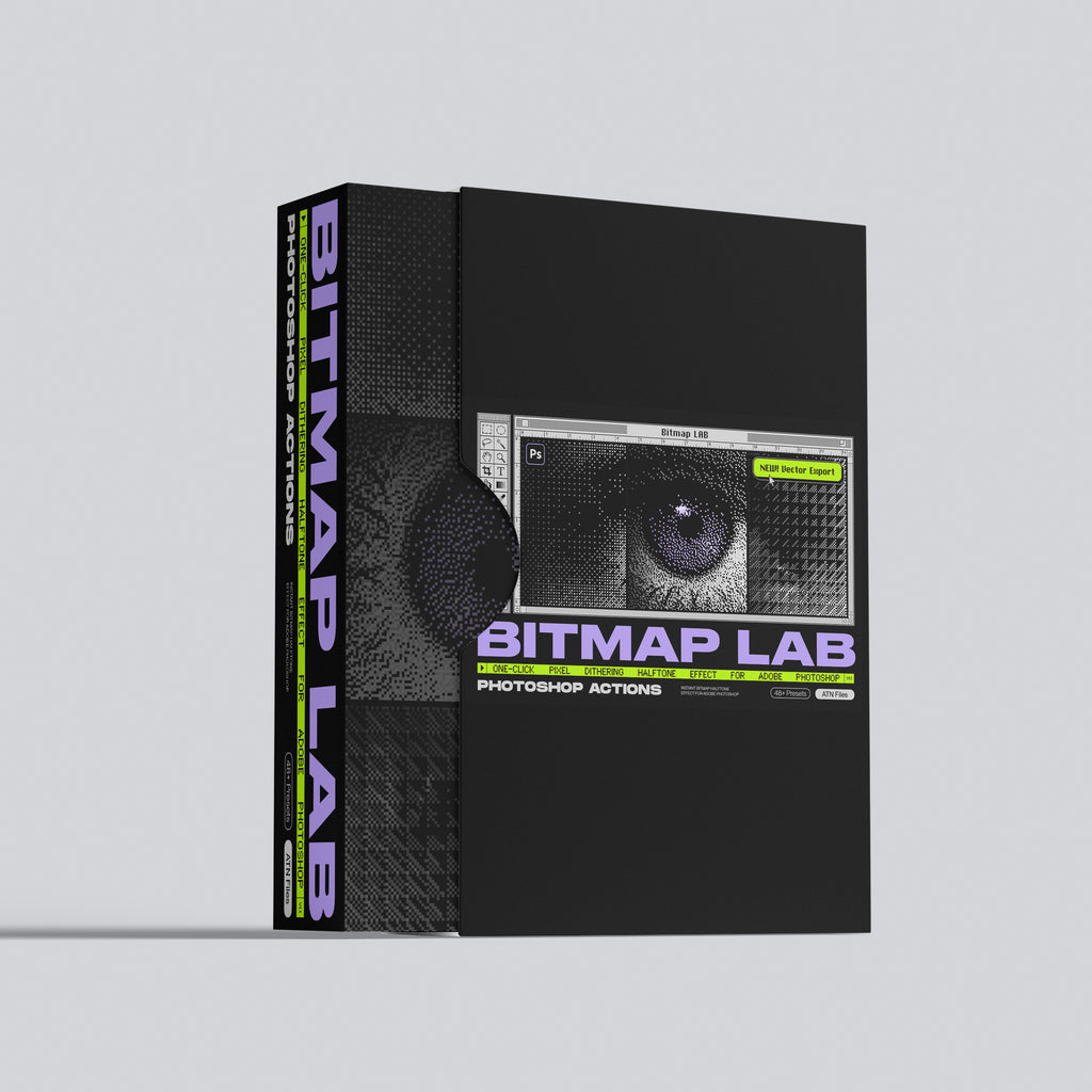 Bitmap Lab - One-Click Pixel Halftone Action - by Samolevsky