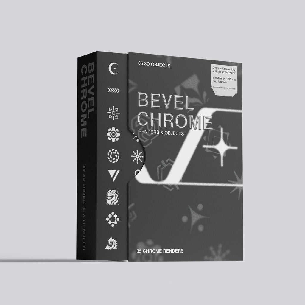 Neo Renaissance 01 • Bevel Chrome 3D Asset Pack • Stoic Digital