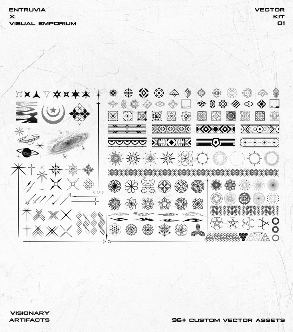 Visionary Artifacts • Premium Vector Kit • Visual Emporium x Entruvia