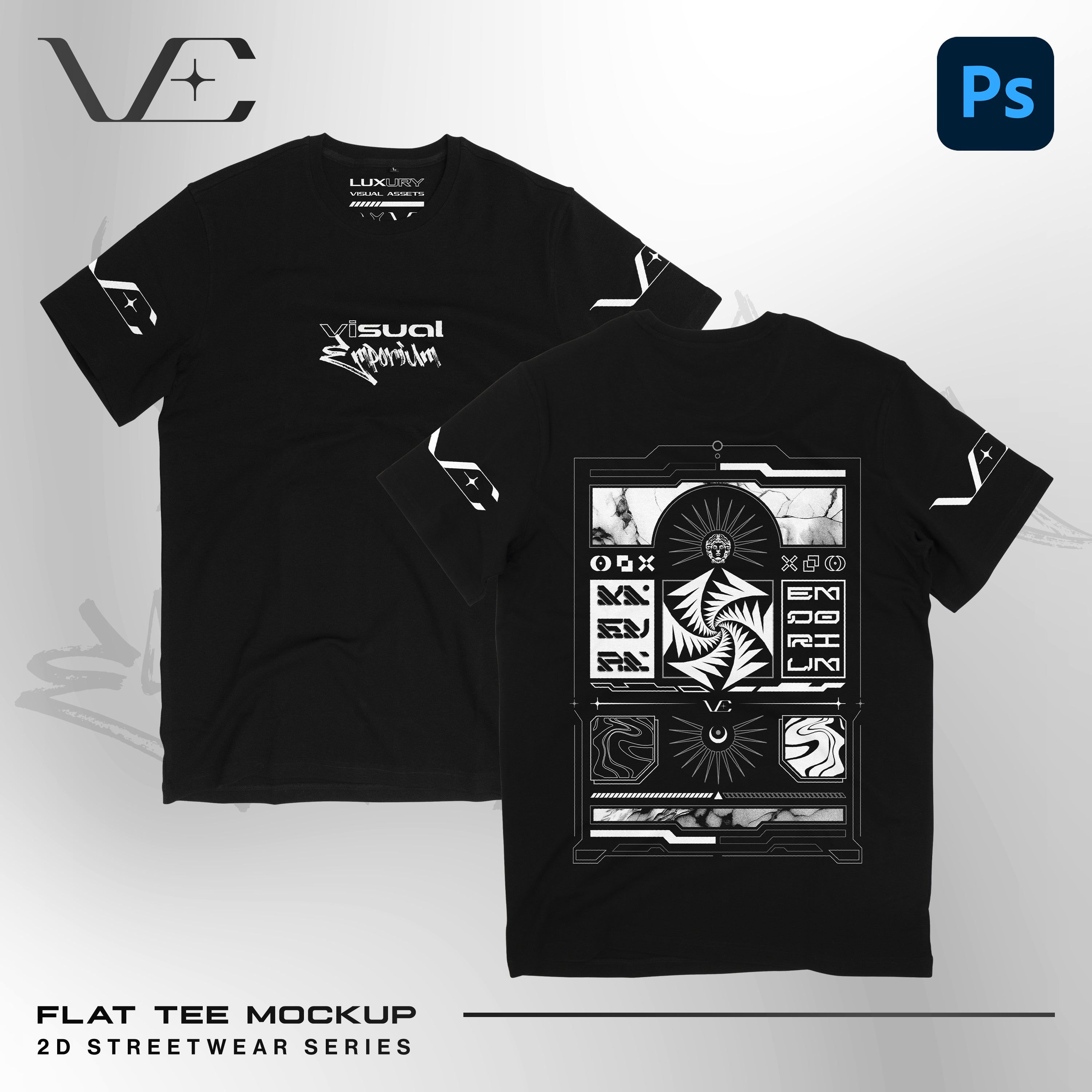 Premium 2D Streetwear Mockup Bundle • Photoshop