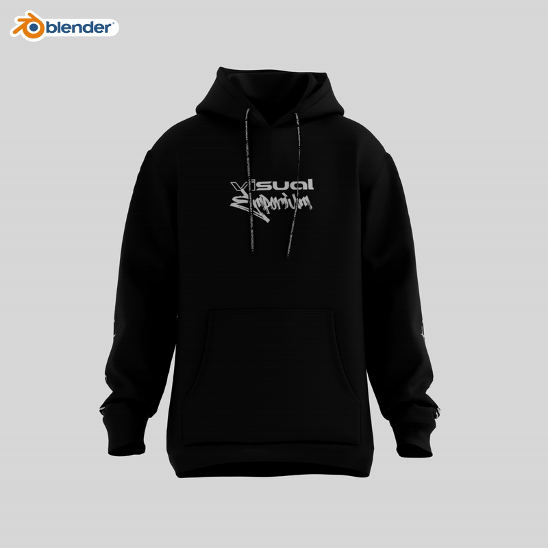 Premium 3D Hoodie Mockup(Hood Up & Down) • Blender