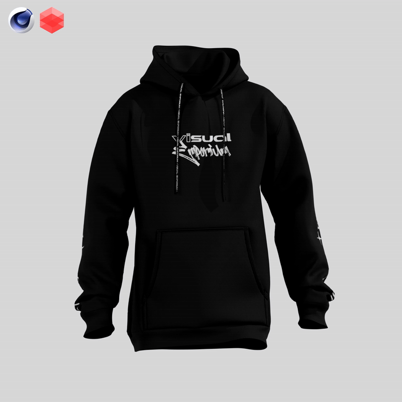 Premium 3D Hoodie Walk Cycle Mockup(Hood Up & Down) • Cinema 4D + Redshift