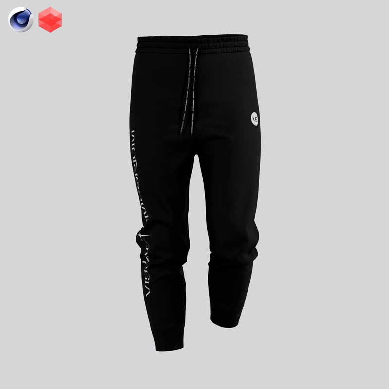 Premium 3D Jogger Walk Cycle Mockup • Cinema 4D + Redshift