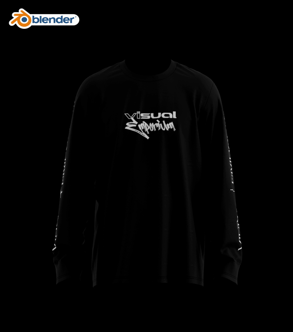 Premium 3D Long Sleeve Shirt Mockup • Blender