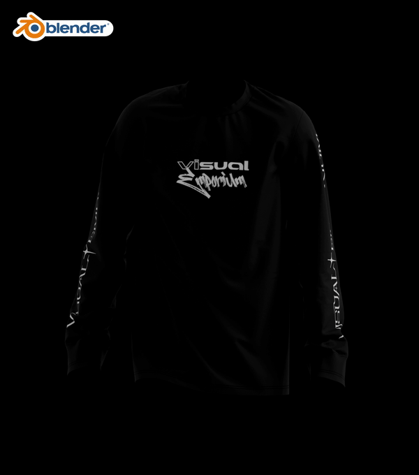 Premium 3D Long Sleeve Walk Cycle Mockup • Blender