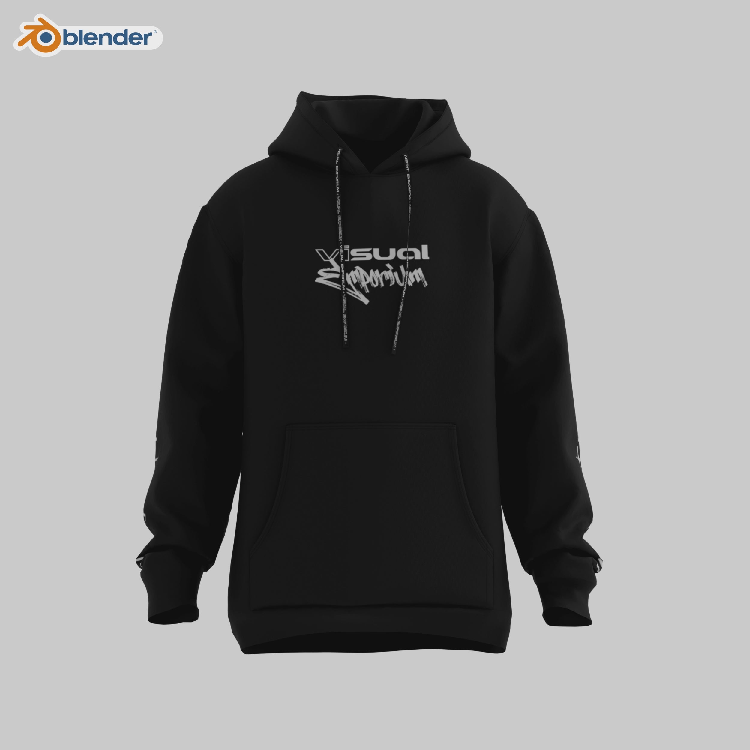 Premium 3D Hoodie Mockup(Hood Up & Down) • Blender