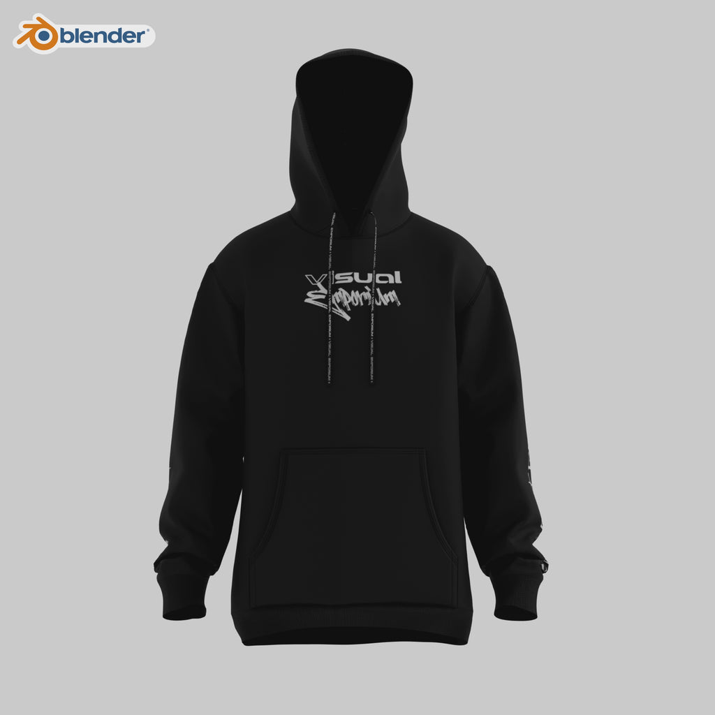 Premium 3D Hoodie Mockup(Hood Up & Down) • Blender