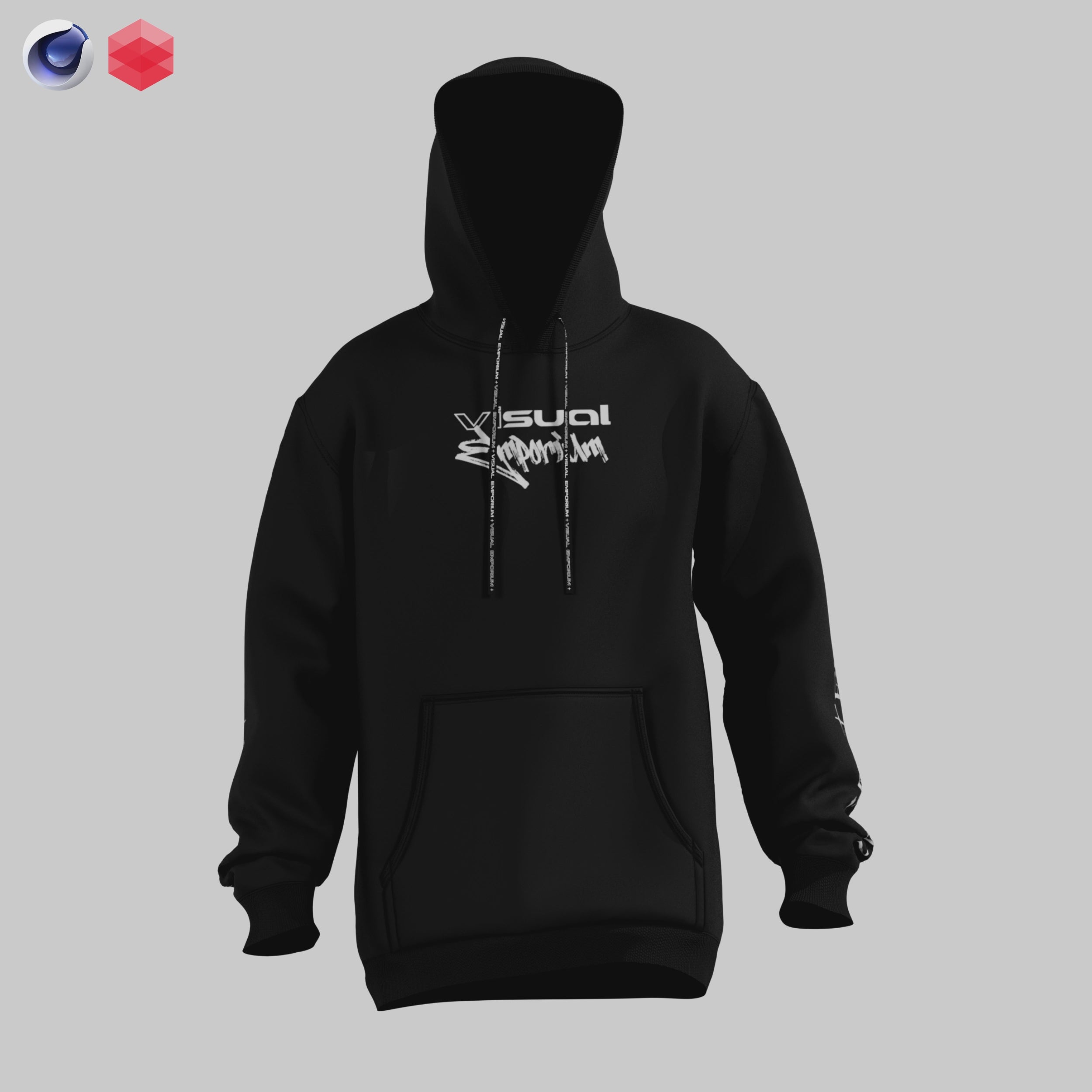 Premium 3D Hoodie Walk Cycle Mockup(Hood Up & Down) • Cinema 4D + Redshift