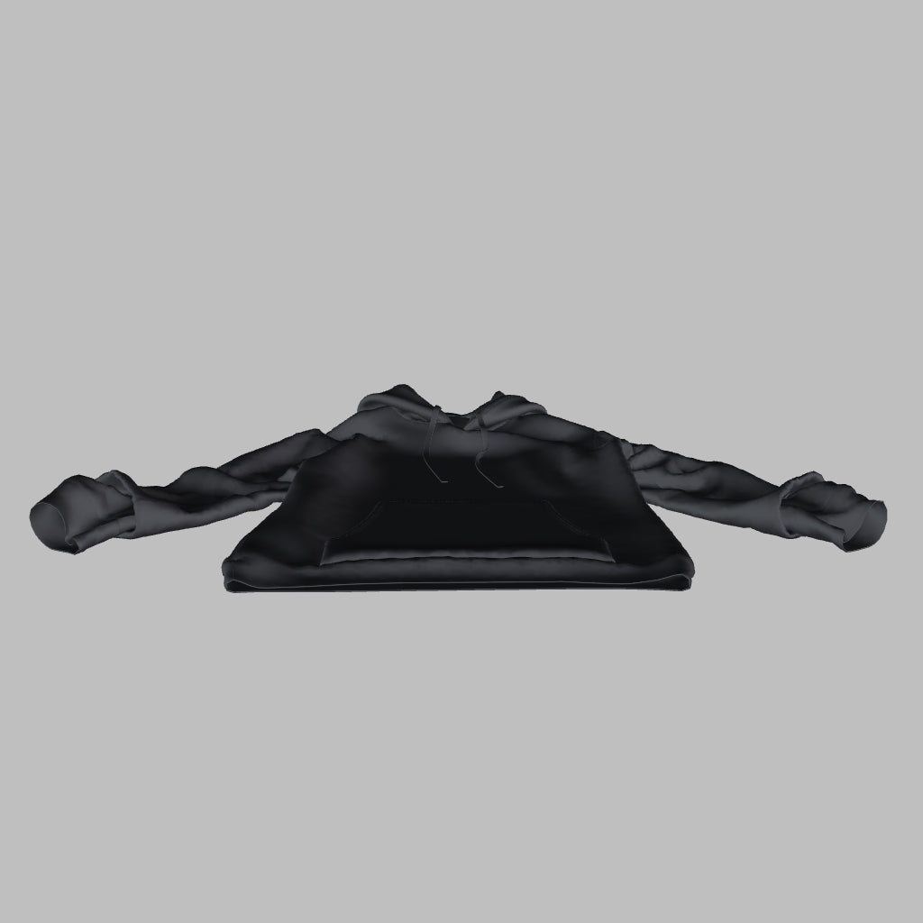 Front Flat Lay Hoodie ✦ 3D Object