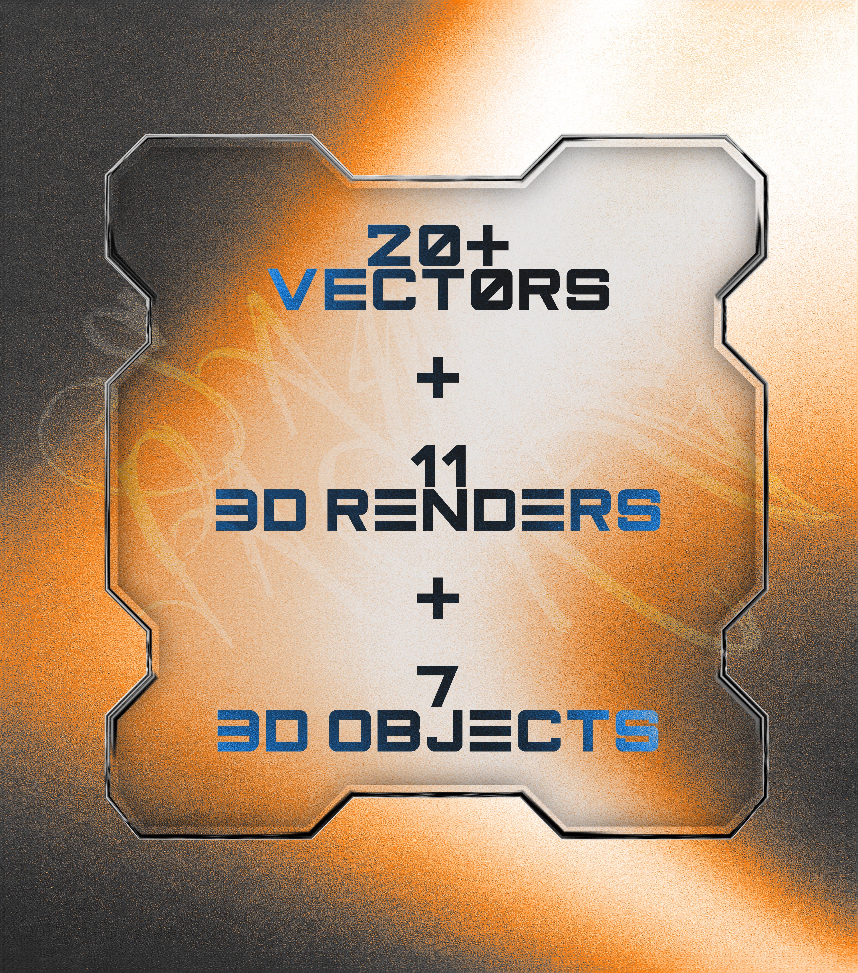 SAMPLE PACK • VISUAL EMPORIUM • VECTOR + 3D ASSETS