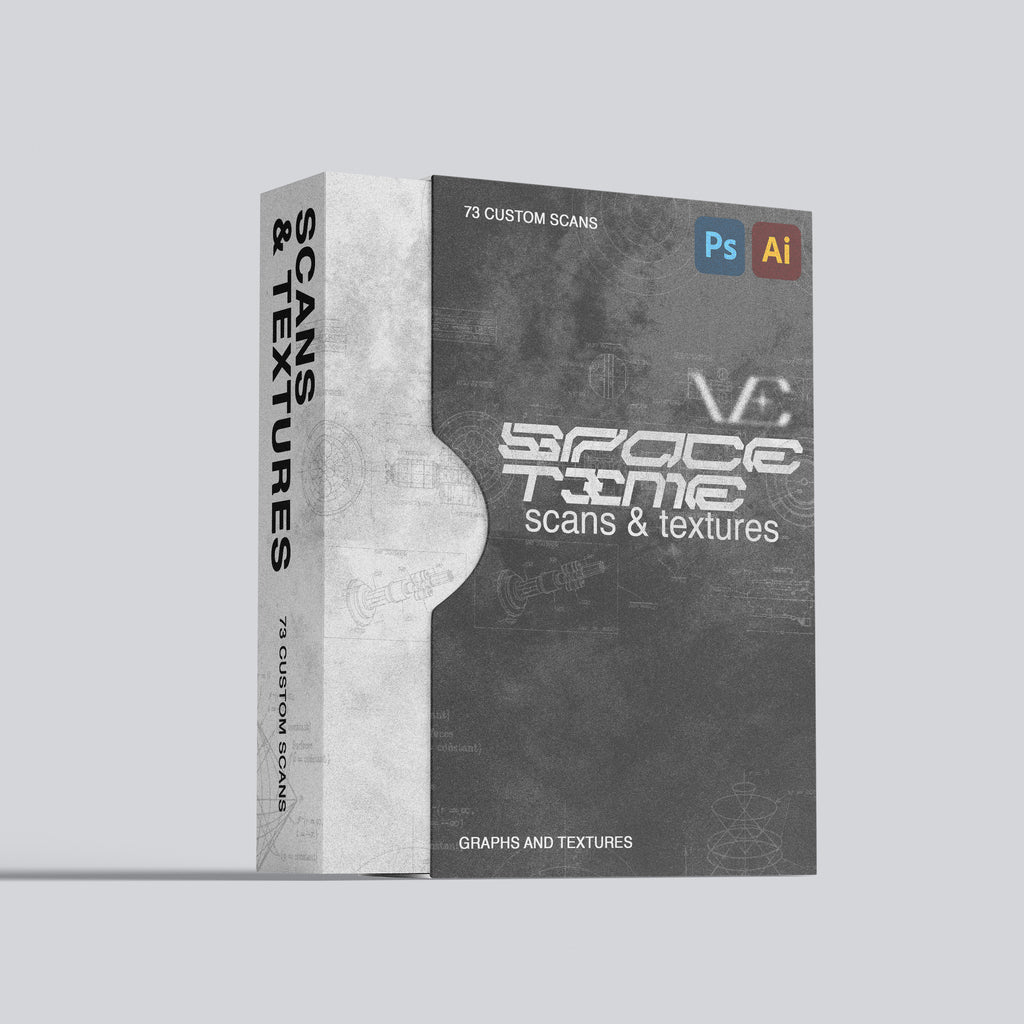 Spacetime Scans and Textures ✦ w/Bonus Vectors